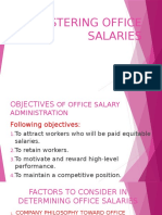 Administering Office Salaries