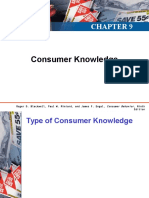 Consumer Knowledge: Roger D. Blackwell, Paul W. Miniard, and James F. Engel, Consumer Behavior, Ninth Edition