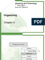 Organizing: Managing Engineering and Technology