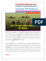 CA4Examz - National Parks in India