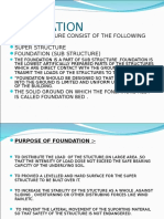 Foundation: Every Structure Consist of The Following Two Parts - Super Structure Foundation (Sub Structure)