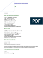 Summary of Modules in SAP Technical Modules