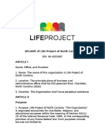 BYLAWS of Life Project of North Carolina