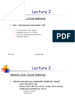 Network Core: Circuit Switching: End - End Resources Reserved For "Call"