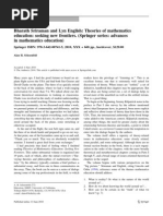 Bharath Sriraman and Lyn English: Theories of Mathematics Education: Seeking New Frontiers. (Springer Series: Advances in Mathematics Education)