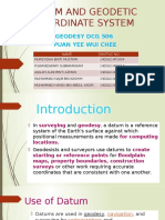 Datum and Geodetic Coordinate System