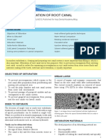 Obturation of Root Canal Lecture