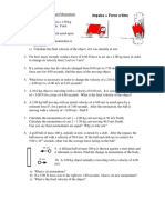 Impulse and Momentum Questions