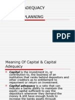 Capital Adequacy & Capital Planning