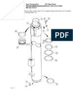 Mast Lift Cylinder, Models With Dual Lift Cylinder Mast, With or Without 31 Degree Forward Mast Tilt