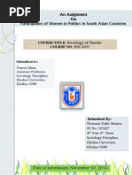 Participation of Women in South Asian Country