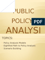 Public Policy Analysis Models