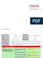 Teaching Class Employee Performance and Development Plan