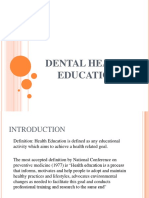 Dental Health Education