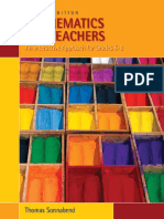 Mathematics For Teachers