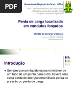 Perda de Carga Localizada PDF