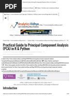 Practical Guide To Principal Component Analysis (PCA) in R & Python