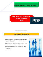 Strategic Plan, Swot, Twos & MBO, MBE, MBWA