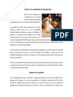 Nutrición de Los Jugadores de Basquet Ball