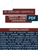 El Lenguaje Cientifico