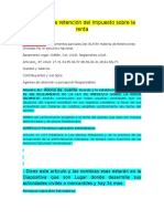 Régimen de Retención Del Impuesto Sobre La Renta