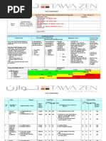 Risk Assessment: Project Manager Project Engineer HSE Officer/engineer First Aider