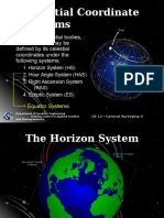 Celestial Coordinate Systems