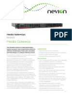 Nevion NX4600 Data Sheet R1635