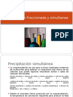 Precipitacion Fraccionada y Simultanea