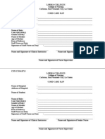 Cord Care Case Slip - Lorma Colleges