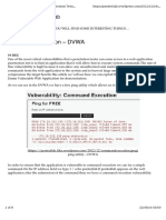 Command Execution - DVWA: Penetration Testing Lab