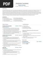 Retail Team Resumes Visualcv Resume