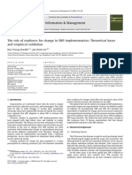 25 08 16 The Role of Readiness For Change in ERP Implementation Theoretical Bases and Empirical Validation PDF