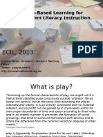 ECIL Game Based Learning For Information Literacy Instruction