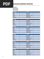 Dragon Rampant Roster PDF