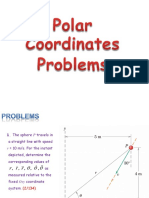 G15 - Dynamics - Curilinear Motion - Polar Coordinates - Problems