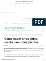 Como Hacer Arroz Chino, Receta para Principiantes - Comedera PDF