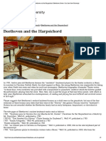 Beethoven and The Harpsichord - Beethoven Center - San Jose State University