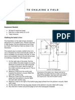 Guide To Chalking A Baseball Field