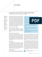 Clinical Review: Management and Referral For Trigger Finger/thumb