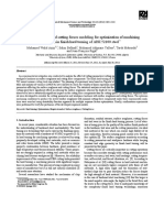 Surface Roughness and Cutting Forces For Optimization of Machining Condition in Finish Hard