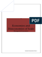 Economies of Scale and Diseconomies of Scale