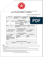 Device Security Solution - Certificate