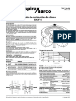 Válvulas de Retención de Disco DCV4-Hoja Técnica