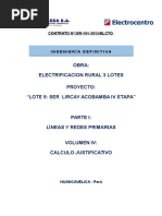 Memoria de Calculo Justificativo LP y RP - LT 05