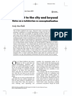 The Right To The City and Beyond - Notes On A Lefebvrian Re-Conceptualization (Merrifield, 2011)