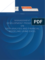 Xlri MDP On Data Analysis and Financial Modeling Using Excel 0 30 Yrs