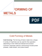 Cold Forming of Metals Safety