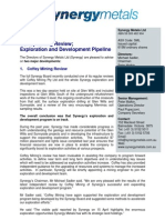 SML 2008 04 23 Coffey Mining Review Exploration and Development Pipeline