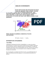 Análisis Dicriminante